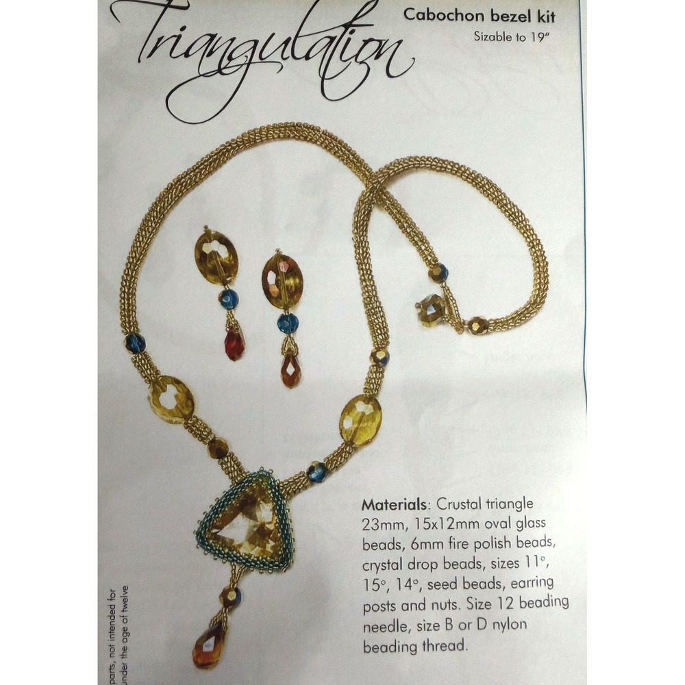 Jewelry Beading Kit Triangulation Necklace Earrings Ann Benson DIY Kit